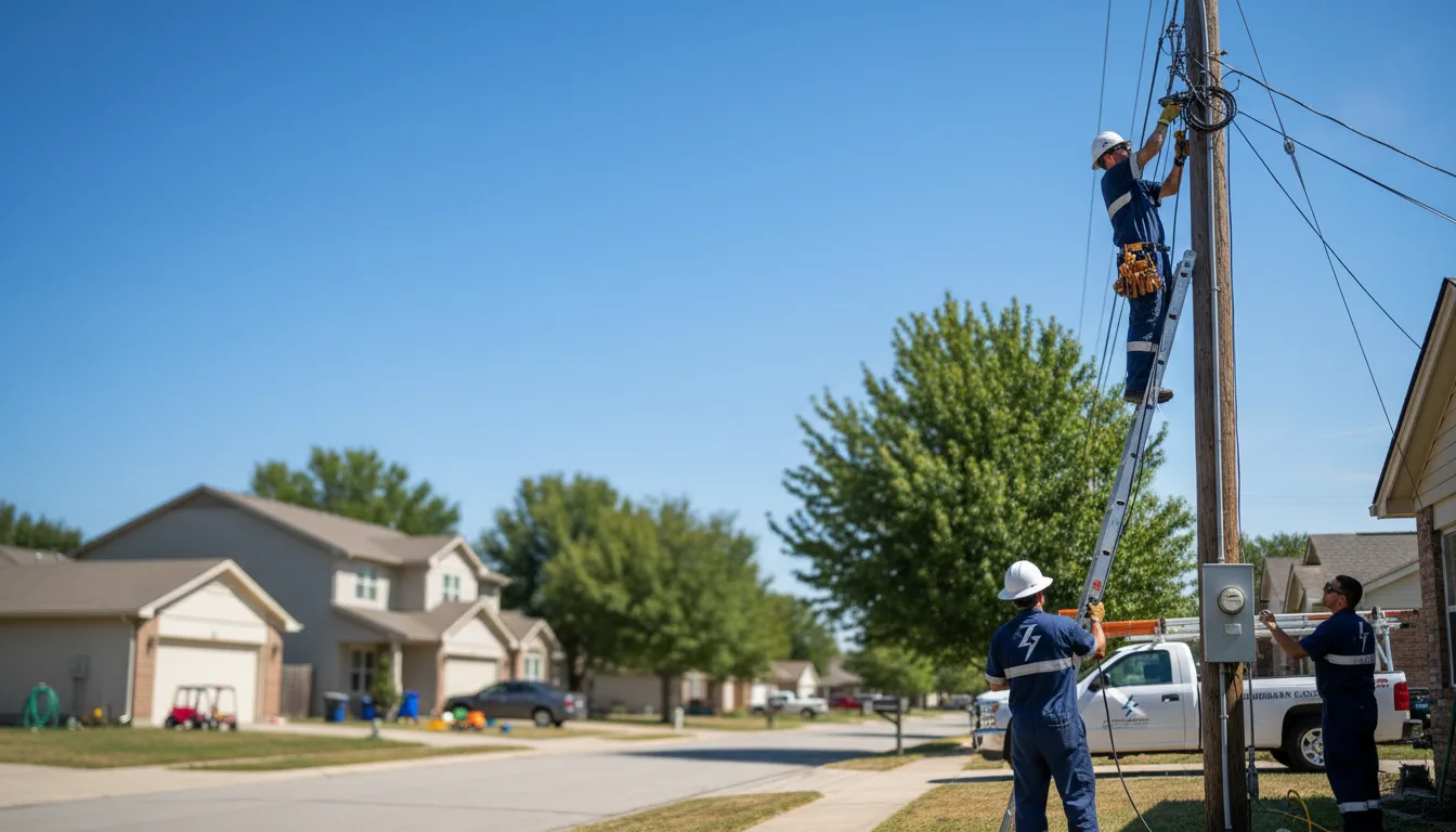 Residential electrician providing installation services in Mineral, VA